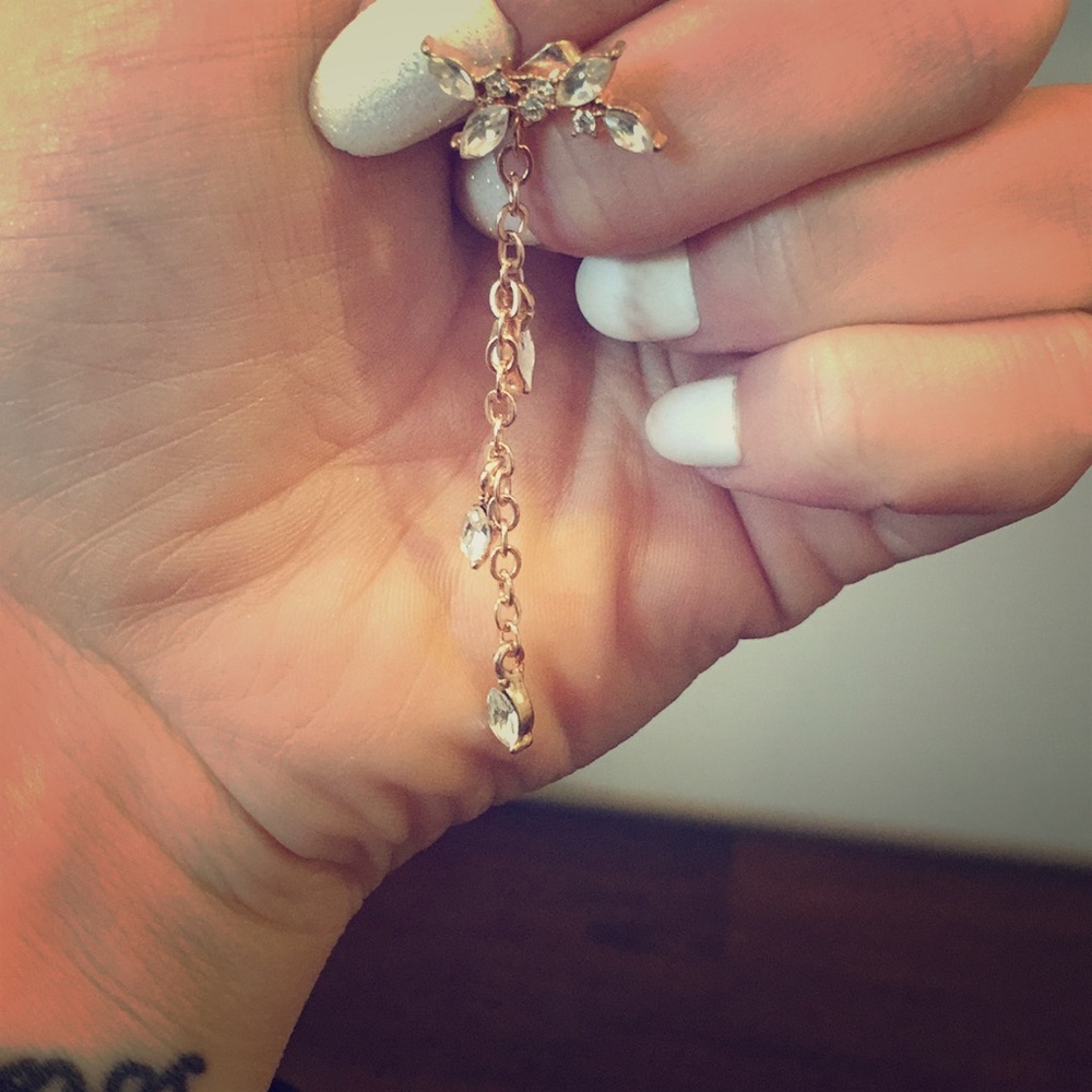 Dangling Rose Gold Earrings
